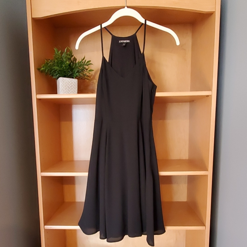Express Black Skater Dress